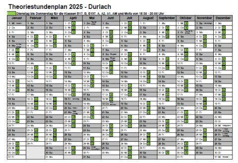 Fahrschule Frank Dopf - Theoriestundenplan DURLACH Fahrschule Frank Dopf - Theoriestundenplan DURLACH