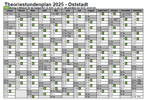 Fahrschule Frank Dopf - Theoriestundenplan OSTSTADT Fahrschule Frank Dopf - Theoriestundenplan OSTSTADT