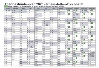 Theoriestundenplan Rheinstetten-Forchheim Fahrschule Frank Dopf, Karlsruhe Theoriestundenplan Rheinstetten-Forchheim Fahrschule Frank Dopf, Karlsruhe
