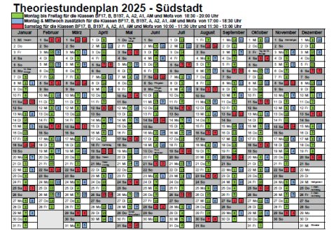 Theorieplan Südstadt - Fahrschule Frank Dopf Theorieplan Südstadt - Fahrschule Frank Dopf